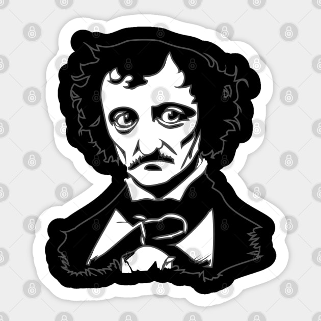 Edgar Allan Poe Sticker by PCB1981